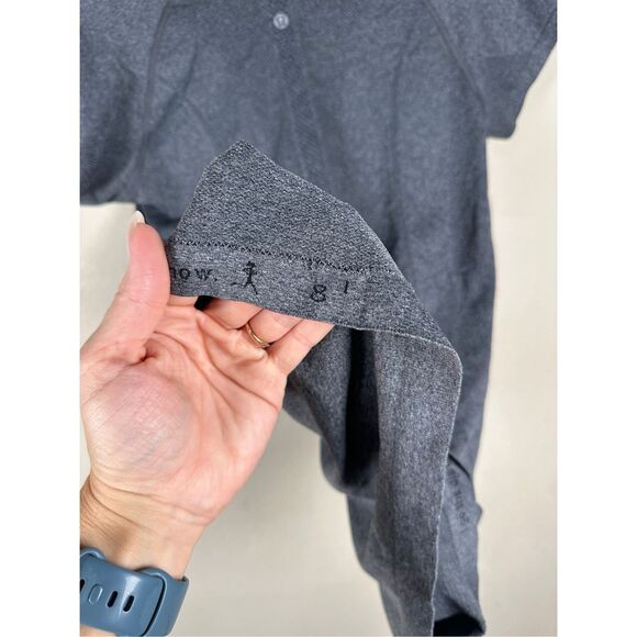 Lululemon Swiftly Short Sleeve Gray - Long Sleeve- Sz 8 - Picture 4 of 5